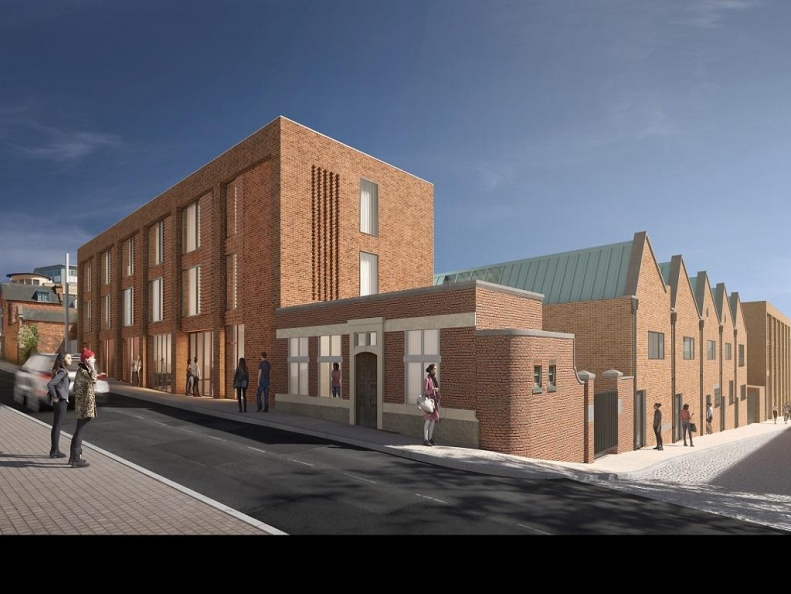 Vulcan Works Creative Hub - Concept View from Angel Street